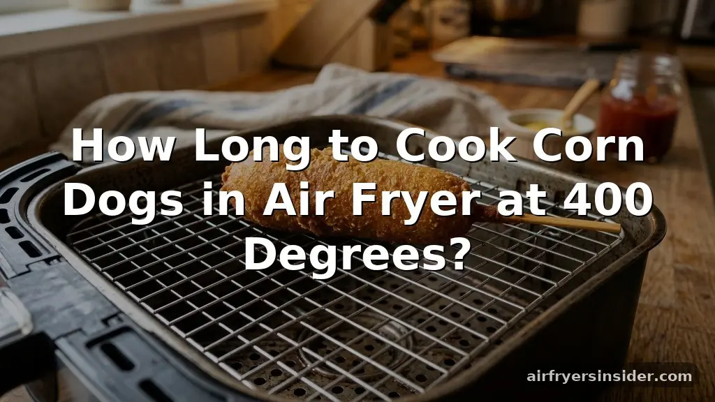how long to cook corn dogs in air fryer at 400