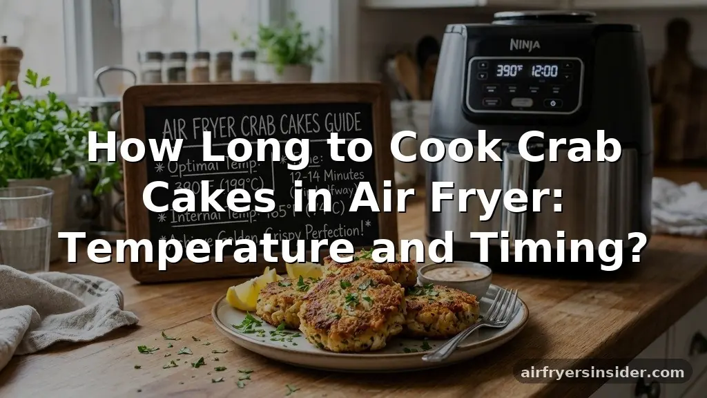 how long to cook crab cakes in air fryer