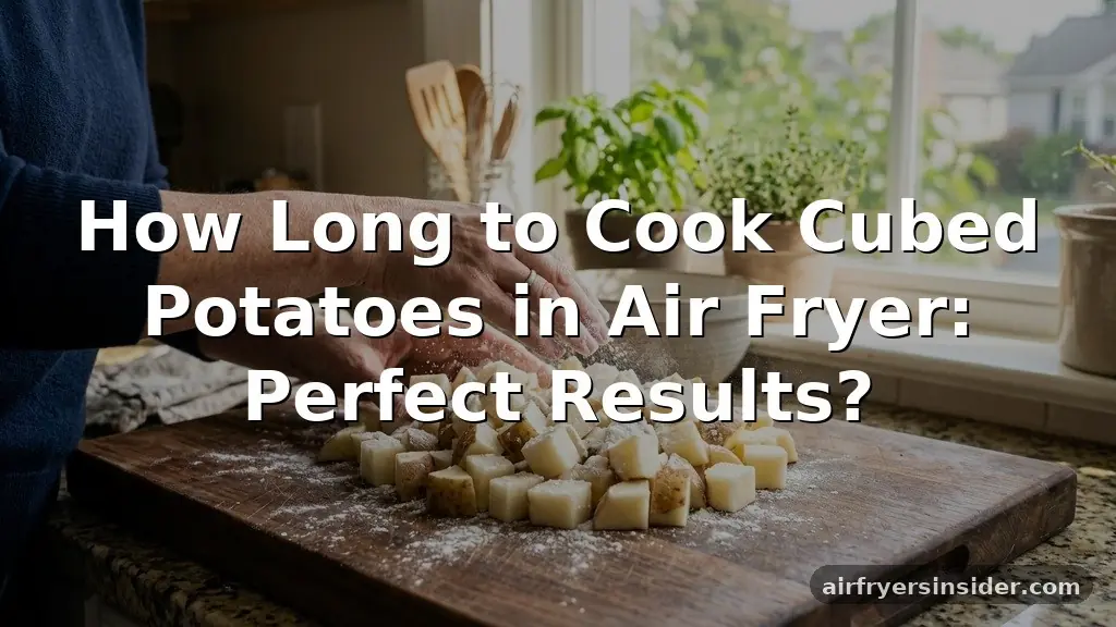 how long to cook cubed potatoes in air fryer