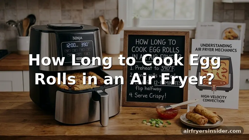 how long to cook egg rolls in air fryer