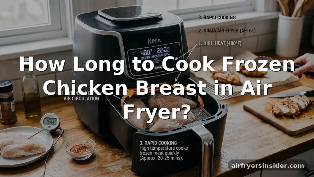 how long to cook frozen chicken breast in air fryer