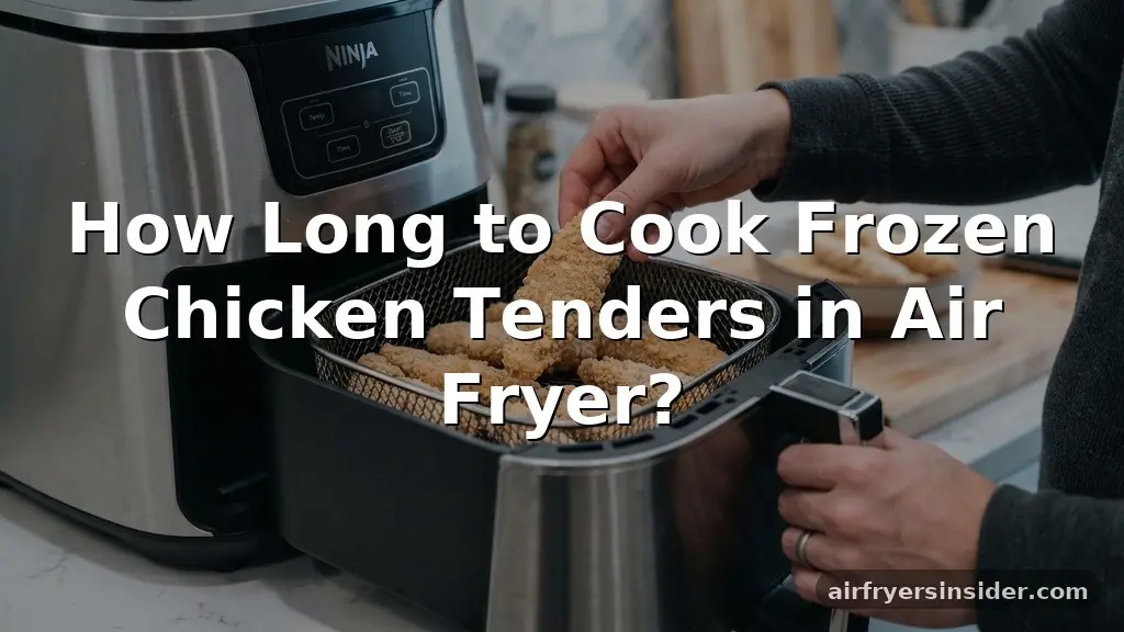 how long to cook frozen chicken tenders in air fryer