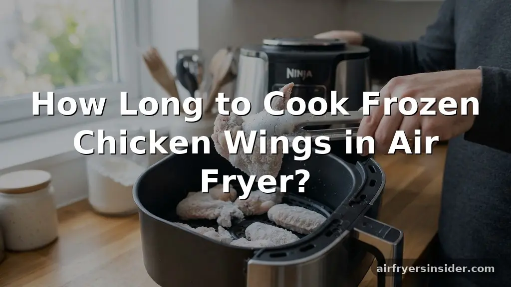 how long to cook frozen chicken wings in air fryer