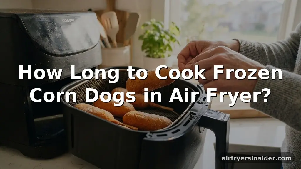 how long to cook frozen corn dogs in air fryer