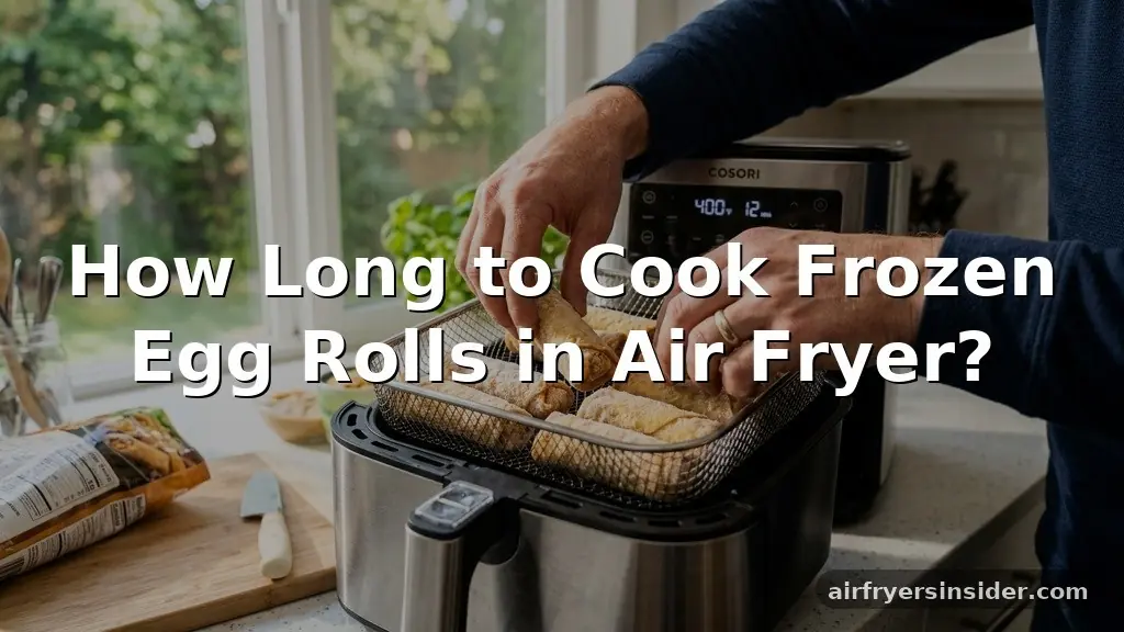 how long to cook frozen egg rolls in air fryer