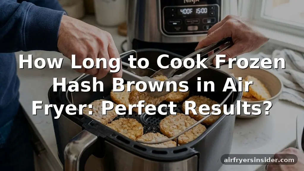 how long to cook frozen hash browns in air fryer