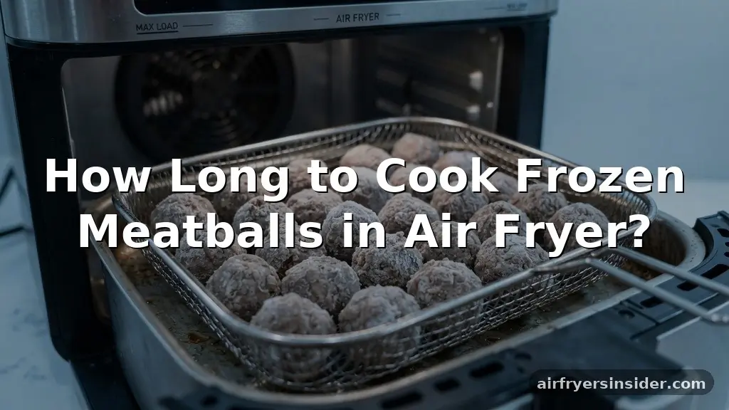 how long to cook frozen meatballs in air fryer