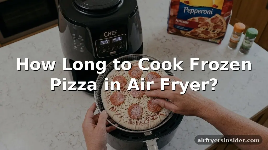 how long to cook frozen pizza in air fryer