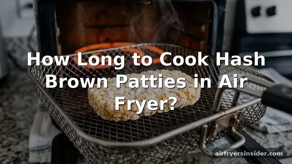 how long to cook hash brown patties in air fryer