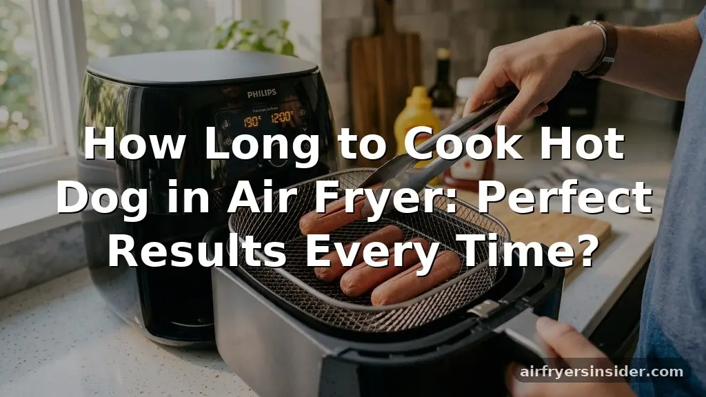 how long to cook hot dog in air fryer
