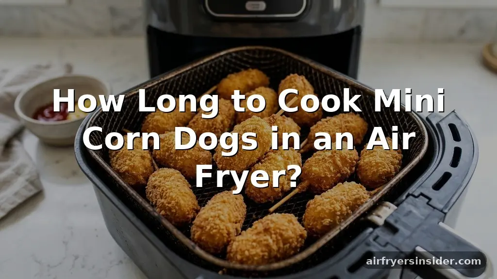 how long to cook mini corn dogs in air fryer