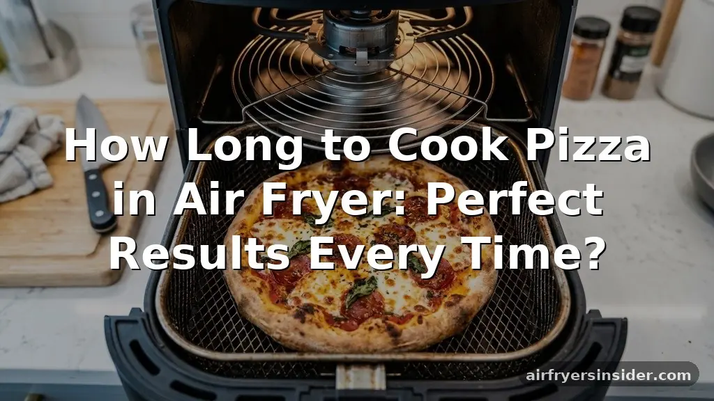 how long to cook pizza in air fryer