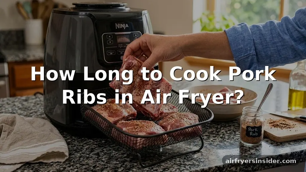how long to cook pork ribs in air fryer