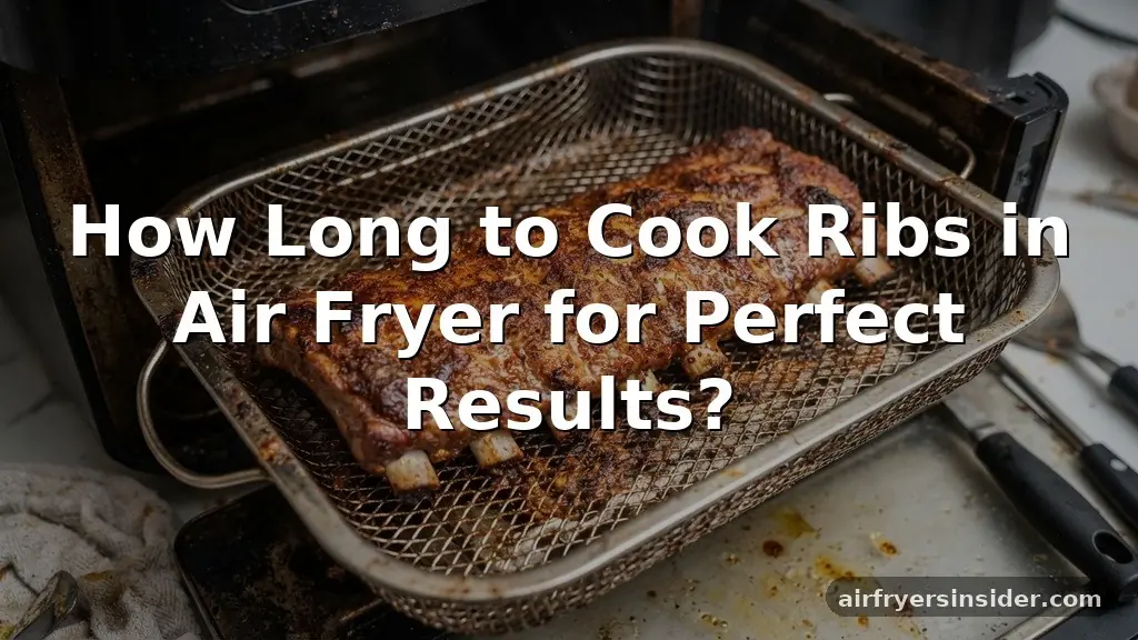 how long to cook ribs in air fryer
