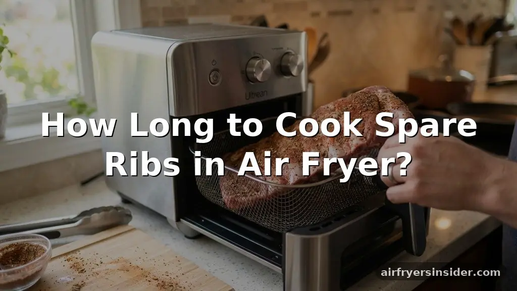 how long to cook spare ribs in air fryer