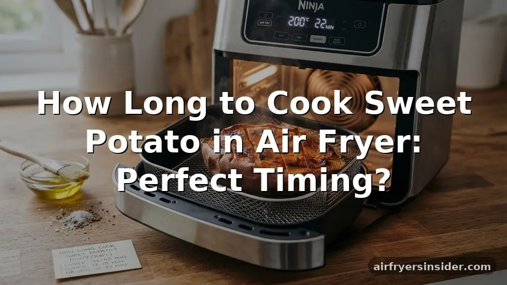 how long to cook sweet potato in air fryer