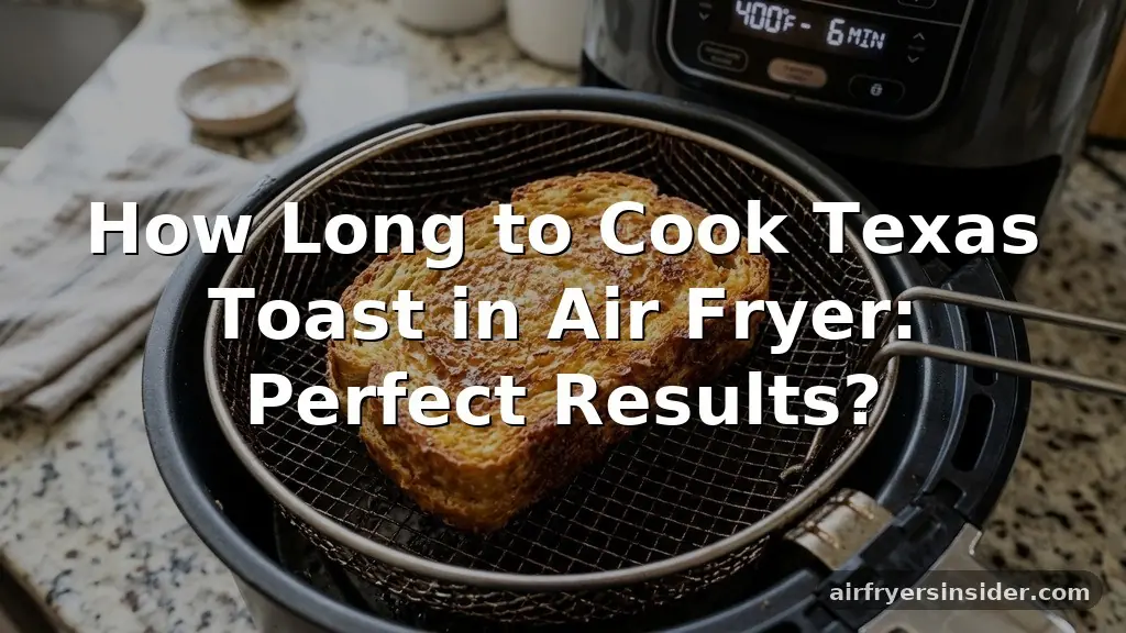 how long to cook texas toast in air fryer