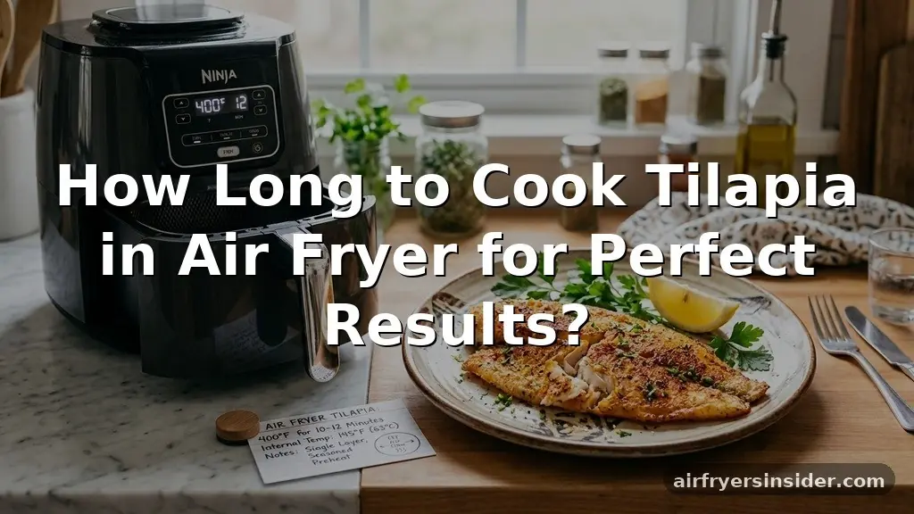 how long to cook tilapia in air fryer