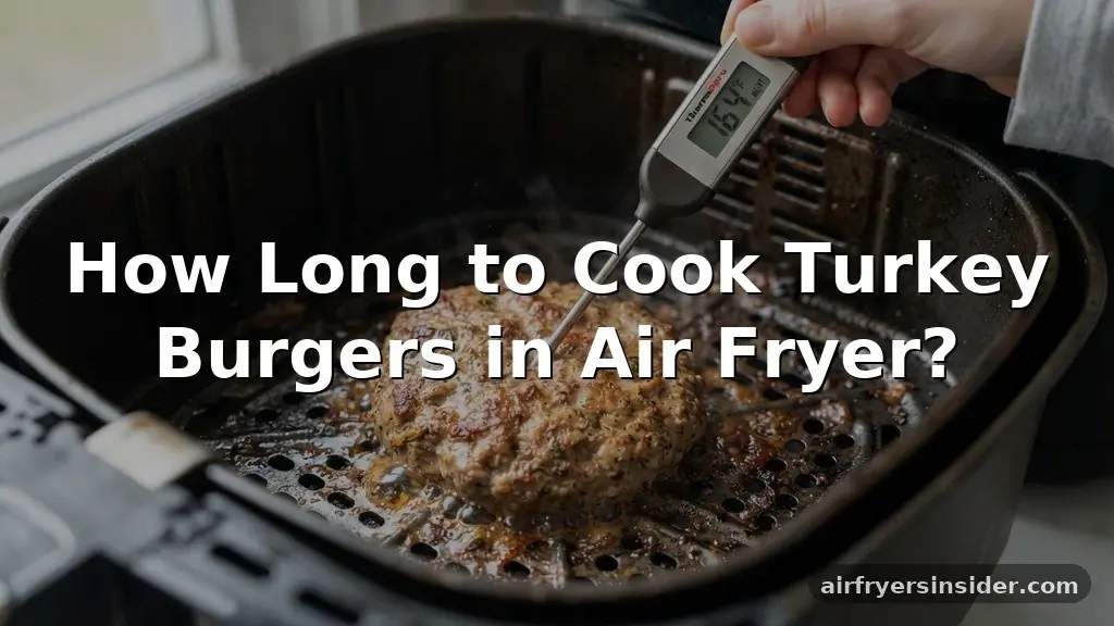 how long to cook turkey burgers in air fryer