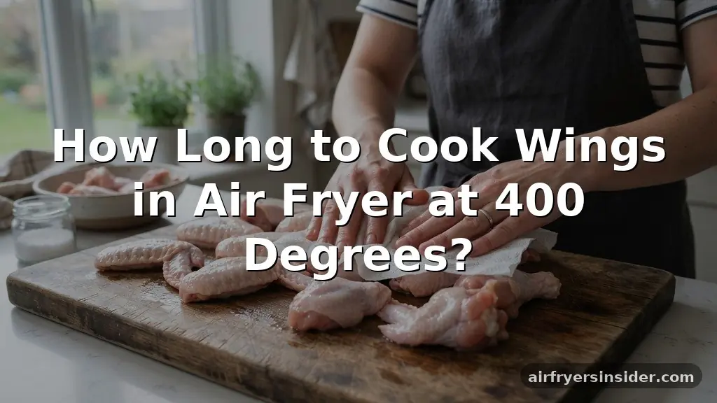 how long to cook wings in air fryer at 400