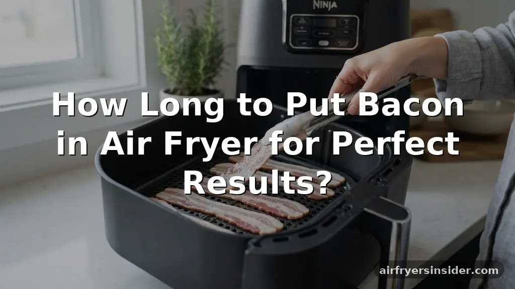 how long to put bacon in air fryer