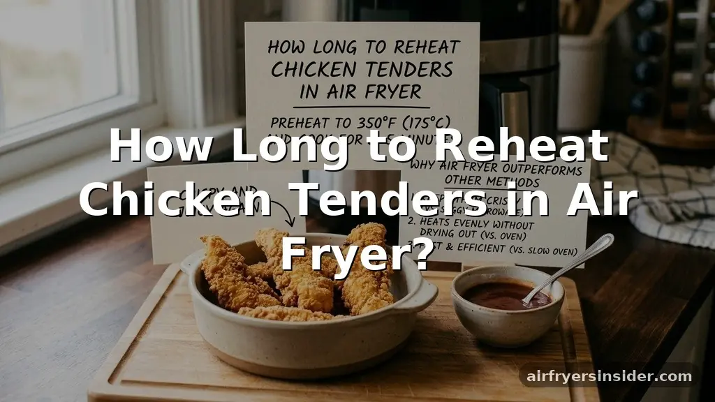 how long to reheat chicken tenders in air fryer