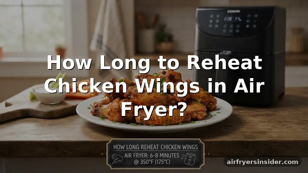 how long to reheat chicken wings in air fryer