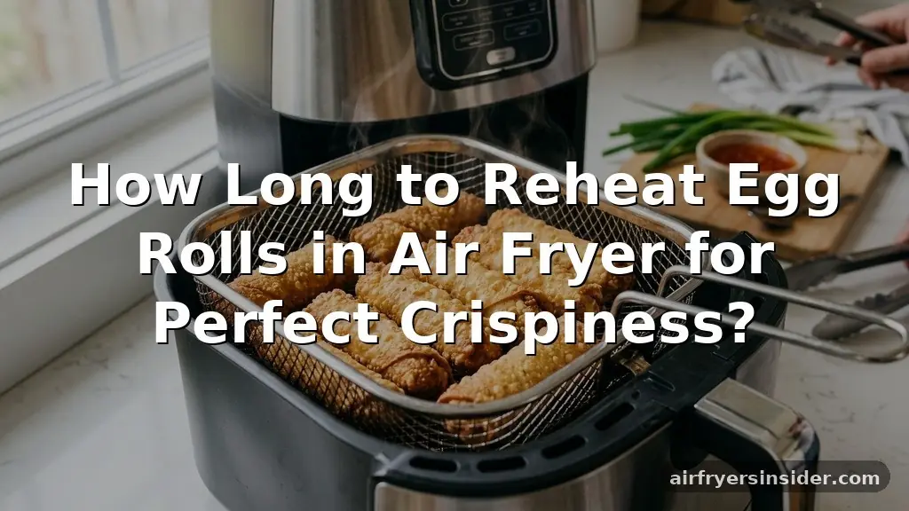 how long to reheat egg rolls in air fryer