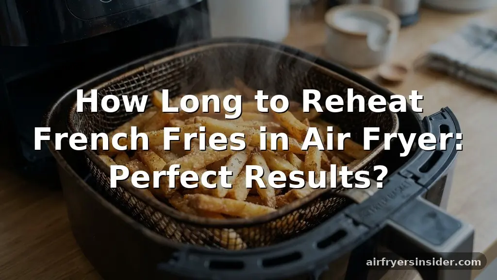 how long to reheat french fries in air fryer
