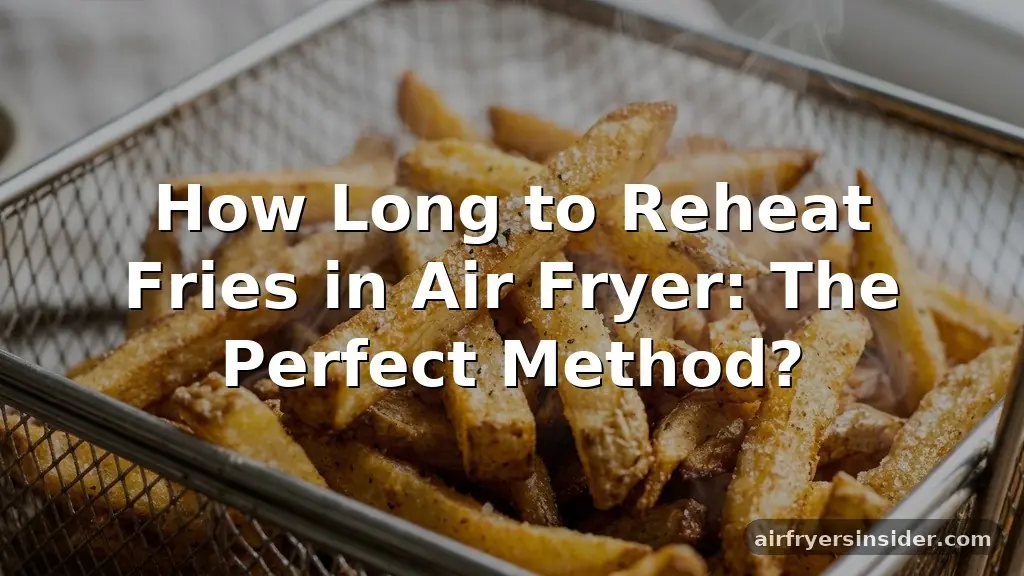 how long to reheat fries in air fryer