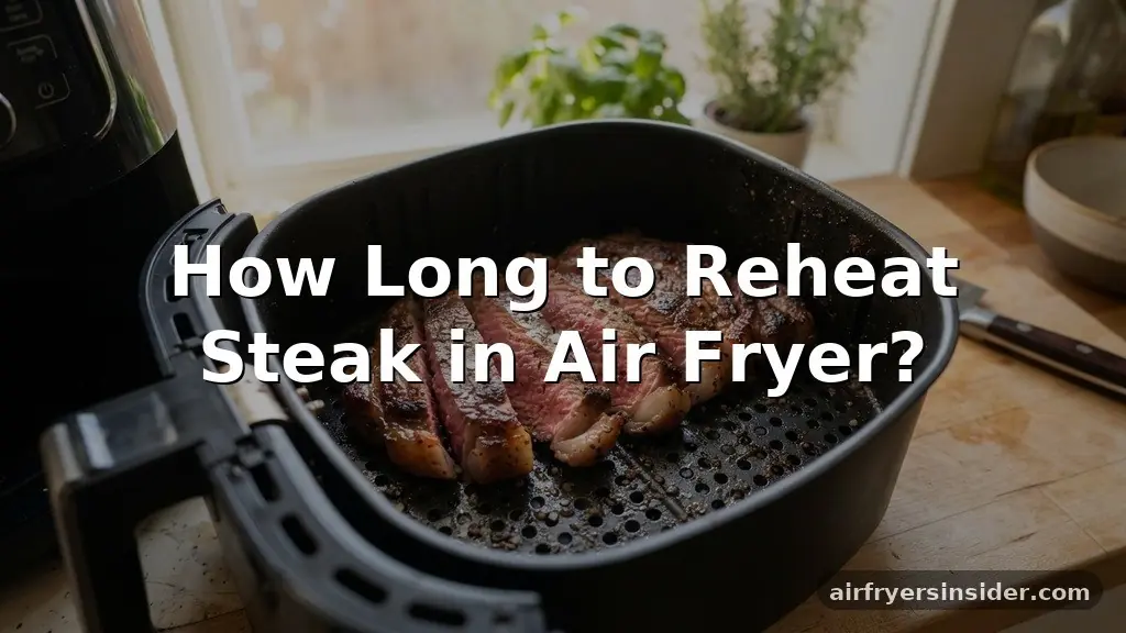 how long to reheat steak in air fryer