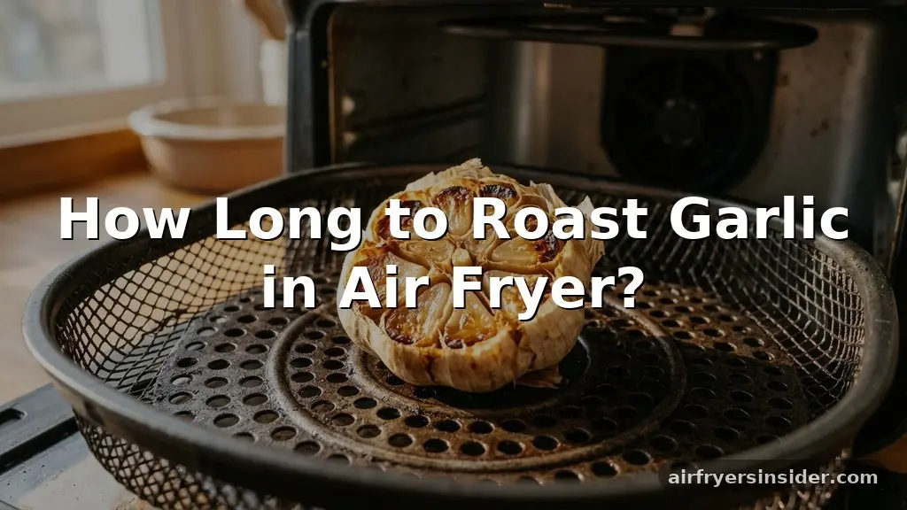 how long to roast garlic in air fryer