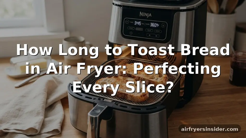 how long to toast bread in air fryer