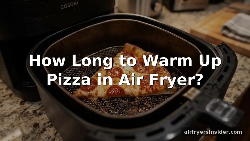 how long to warm up pizza in air fryer