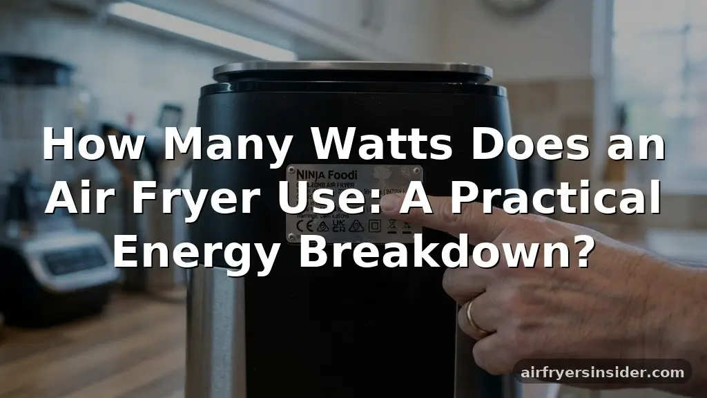 how many watts does an air fryer use