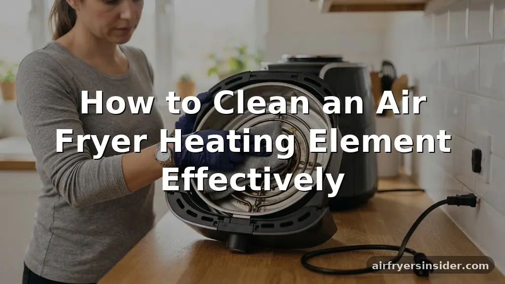 how to clean air fryer heating element