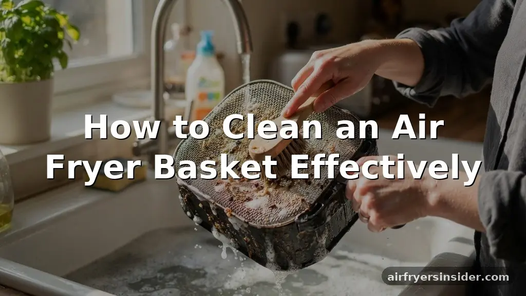 how to clean an air fryer basket