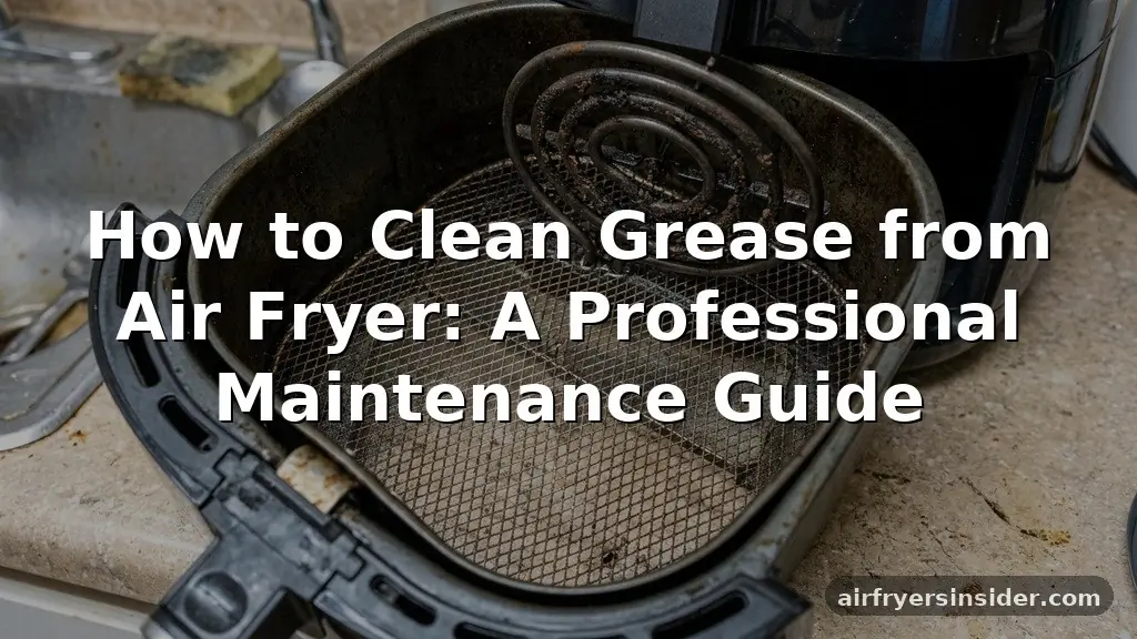 how to clean grease from air fryer