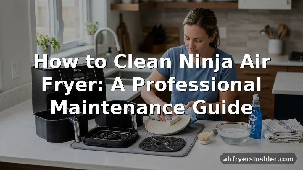 how to clean ninja air fryer