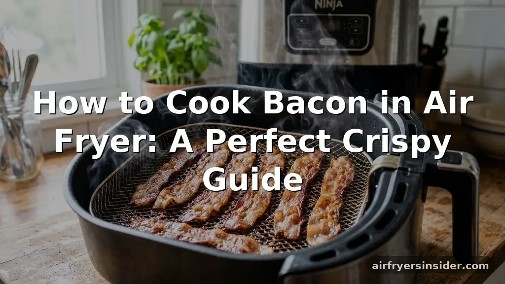 how to cook bacon in air fryer