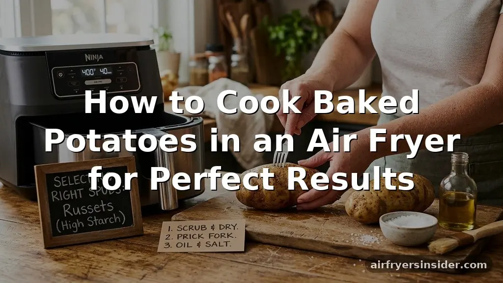 how to cook baked potatoes in an air fryer