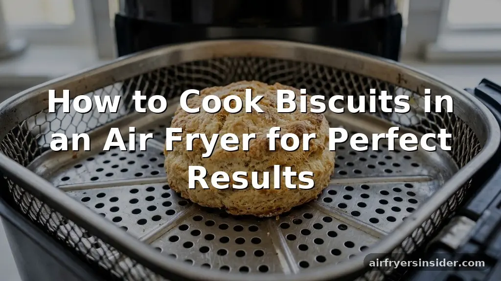 how to cook biscuits in an air fryer