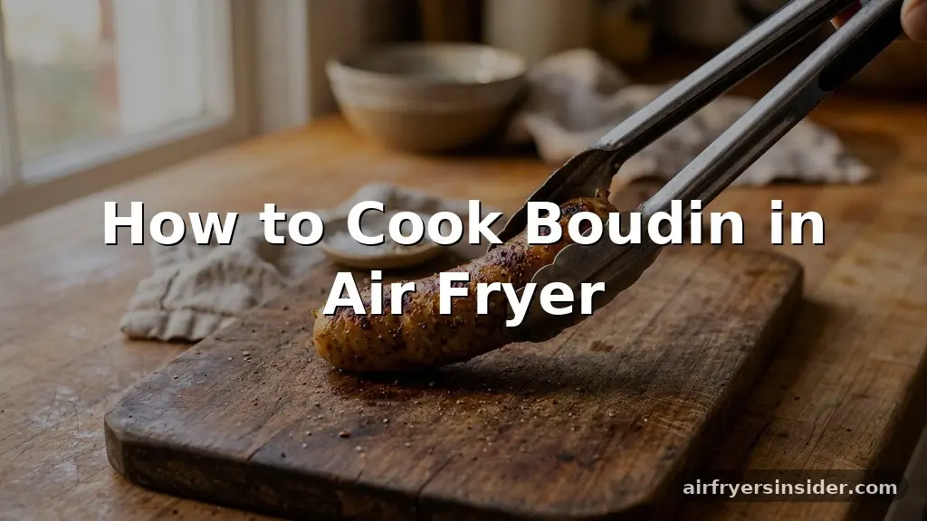 how to cook boudin in air fryer