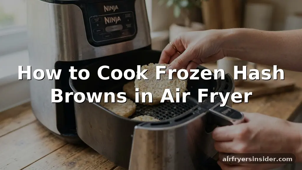 how to cook frozen hash browns in air fryer
