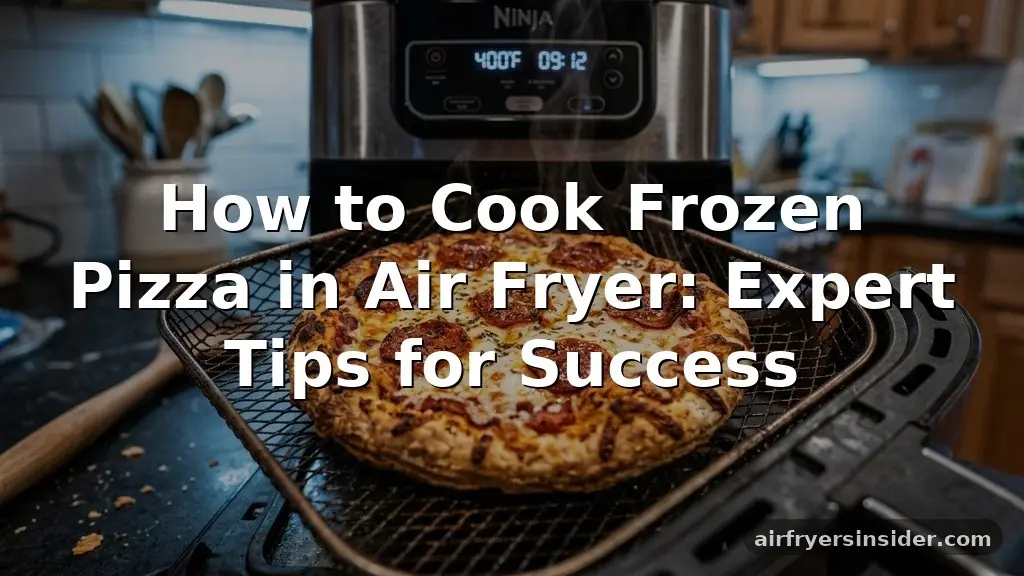 how to cook frozen pizza in air fryer