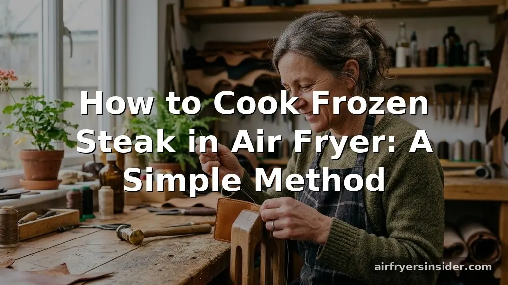 how to cook frozen steak in air fryer