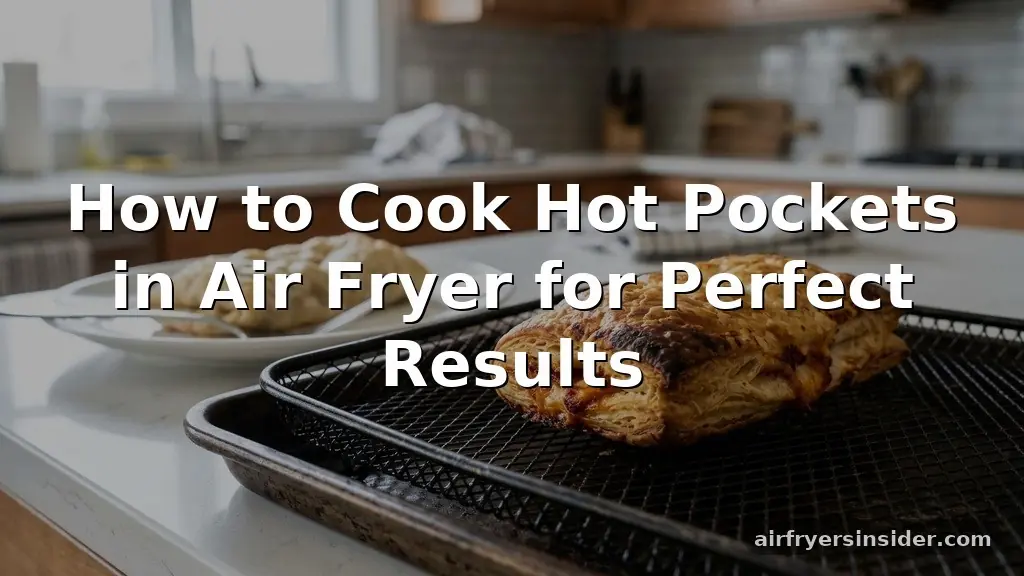 how to cook hot pockets in air fryer