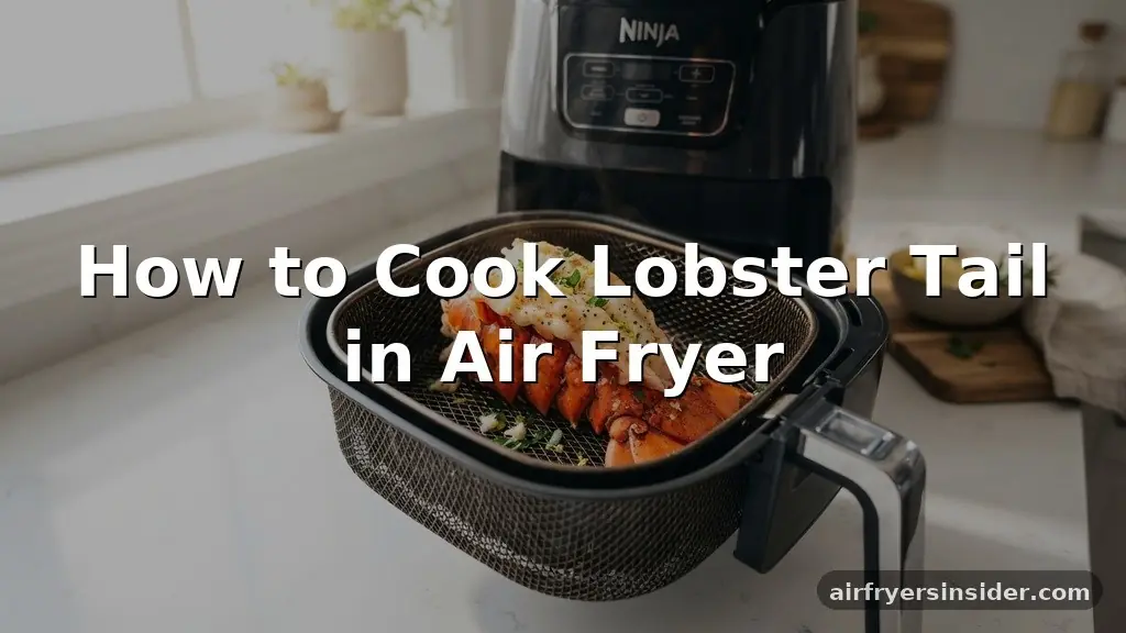 how to cook lobster tail in air fryer