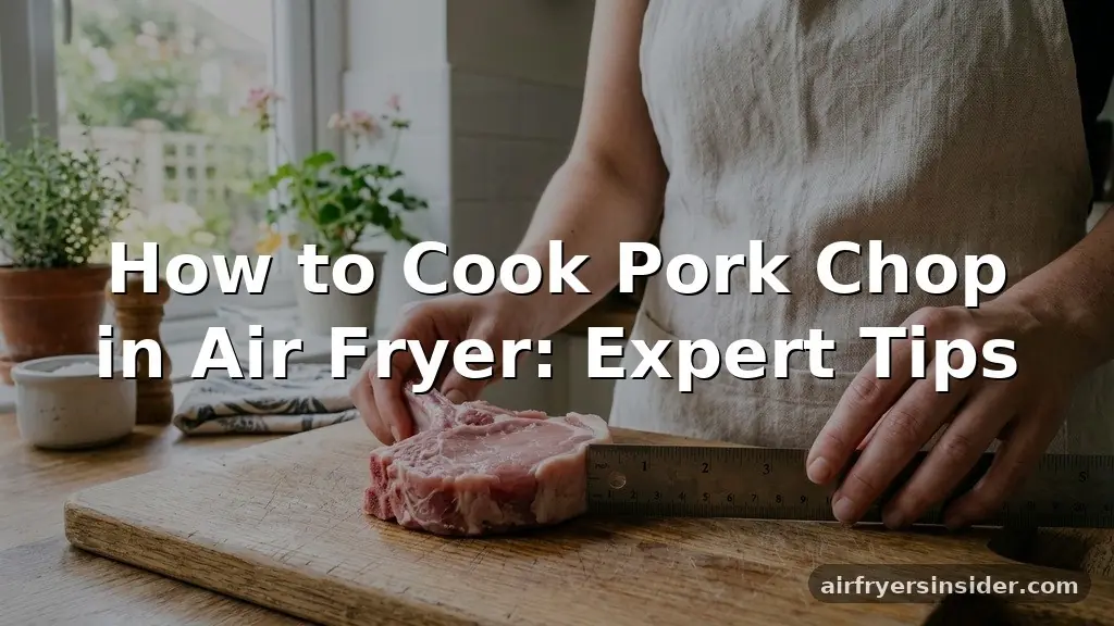 how to cook pork chop in air fryer
