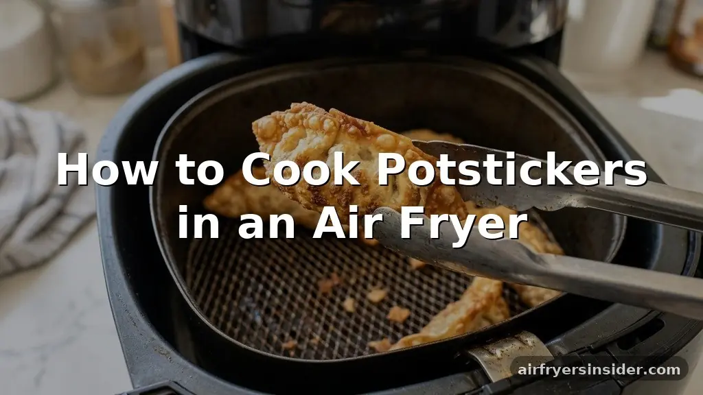 how to cook potstickers in air fryer